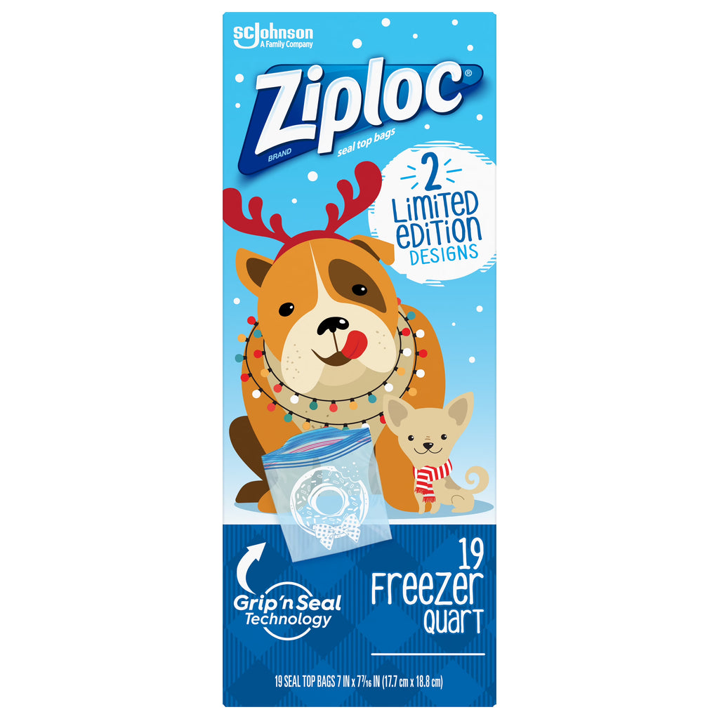 Holiday Freezer Quart Bags, 19 CT L65950