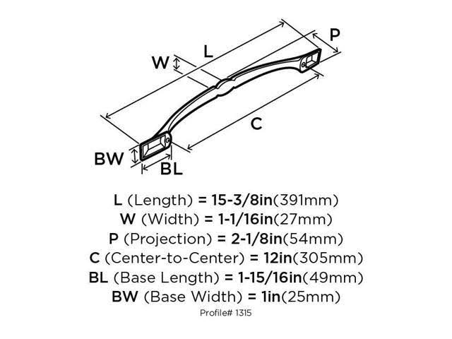 Satin Nickel Appliance Pull F470