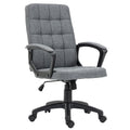 Gray Fluffy Home Office Chair with Adjustable Height X7917