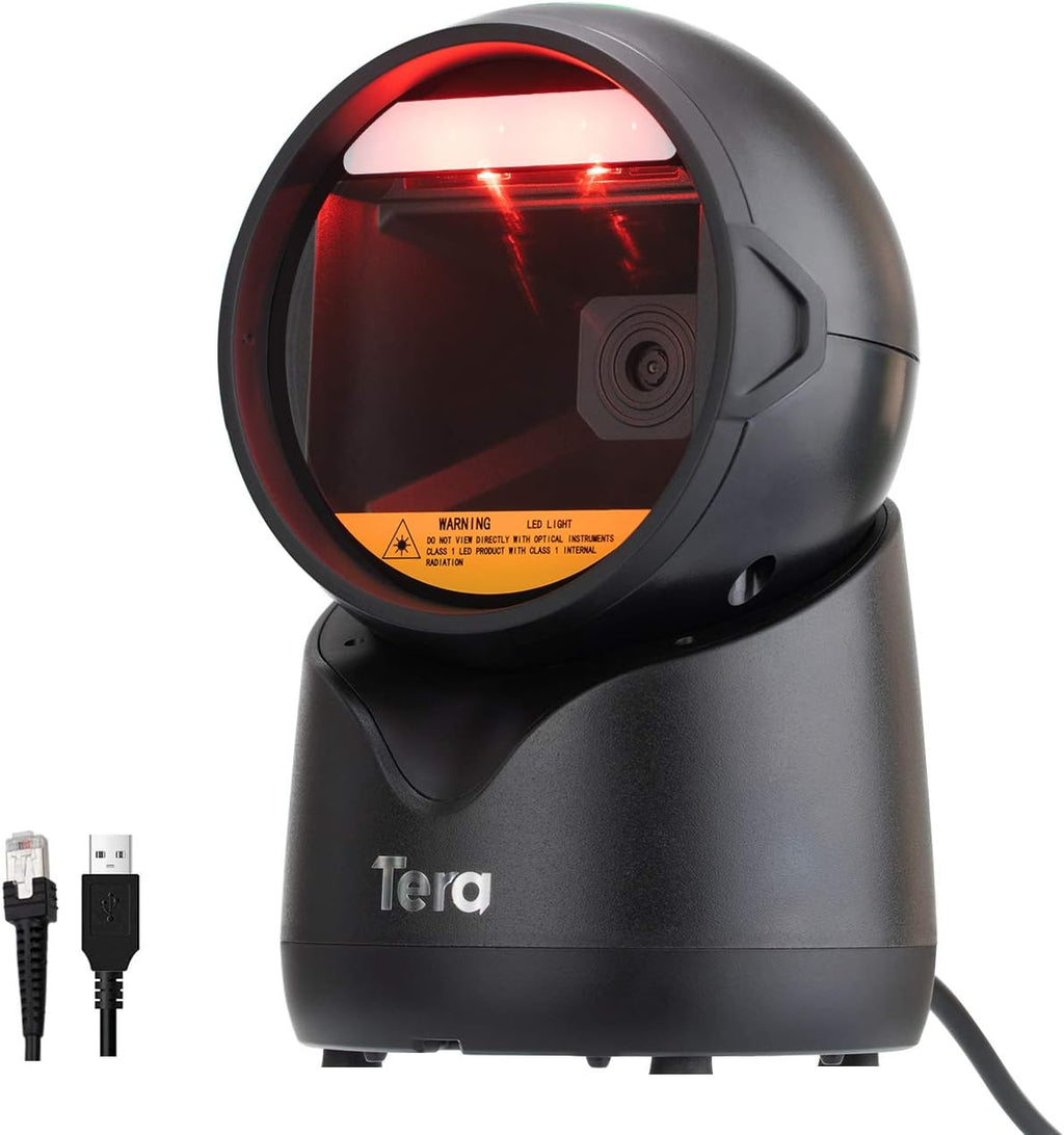Desktop Omnidirectional Barcode Scanner with Adjustable Scan Head O793
