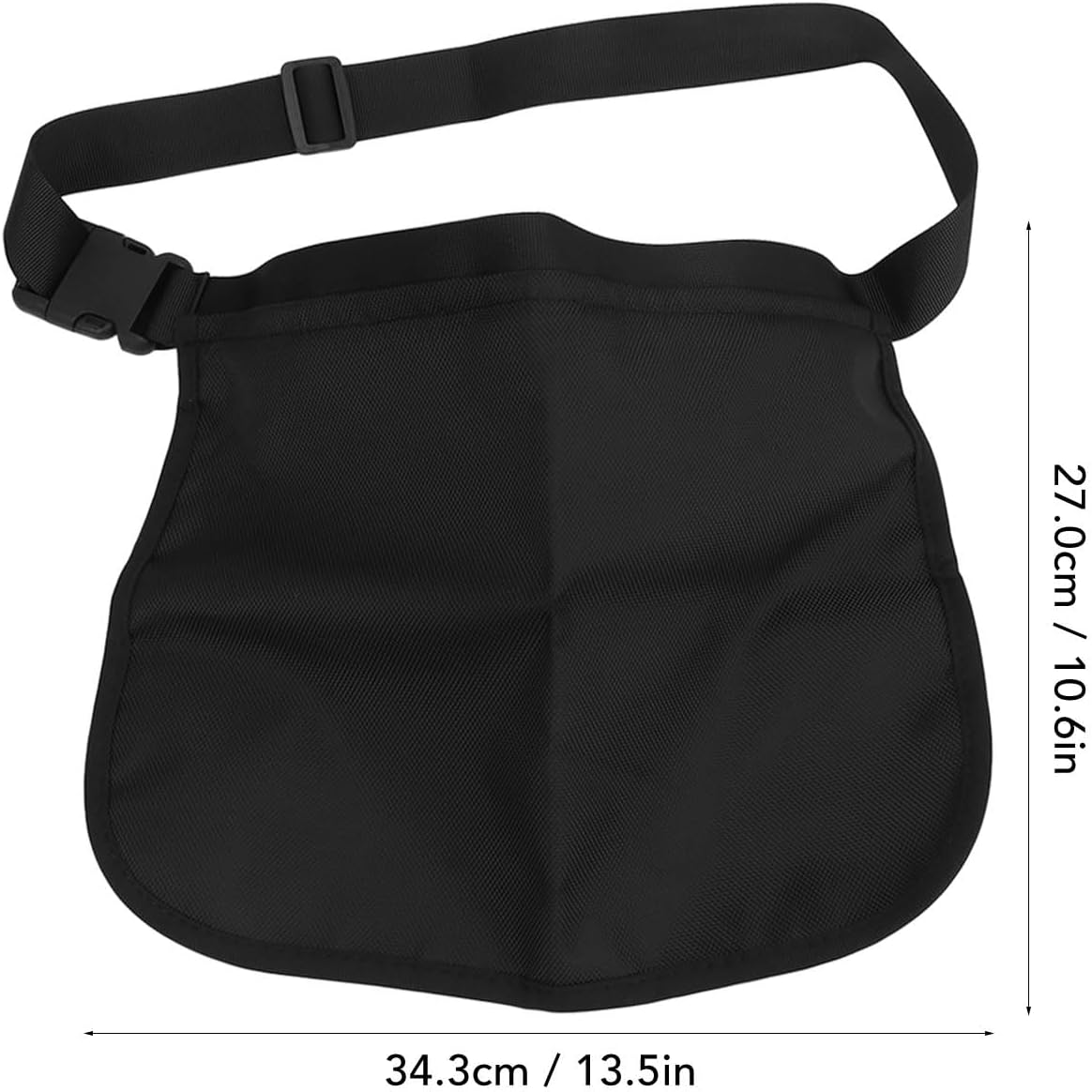 Black Oxford Cloth Waist Belt Bag Pouch B951