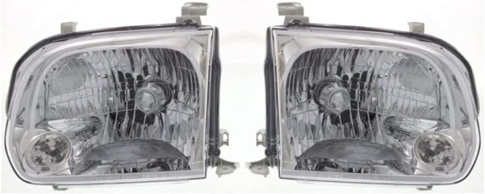 Headlight Assembly Passenger Side with Bulbs F6215
