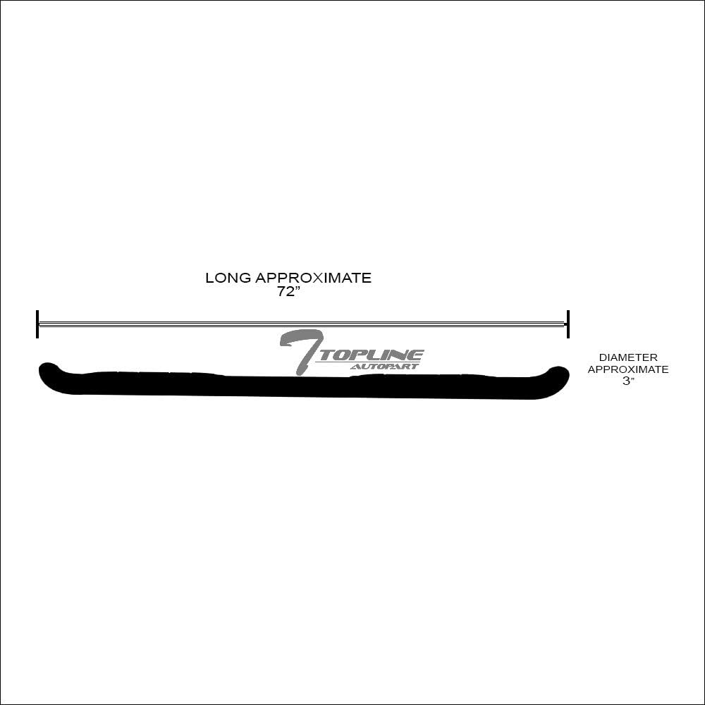 Black Steel Side Step Nerf Bars E72006