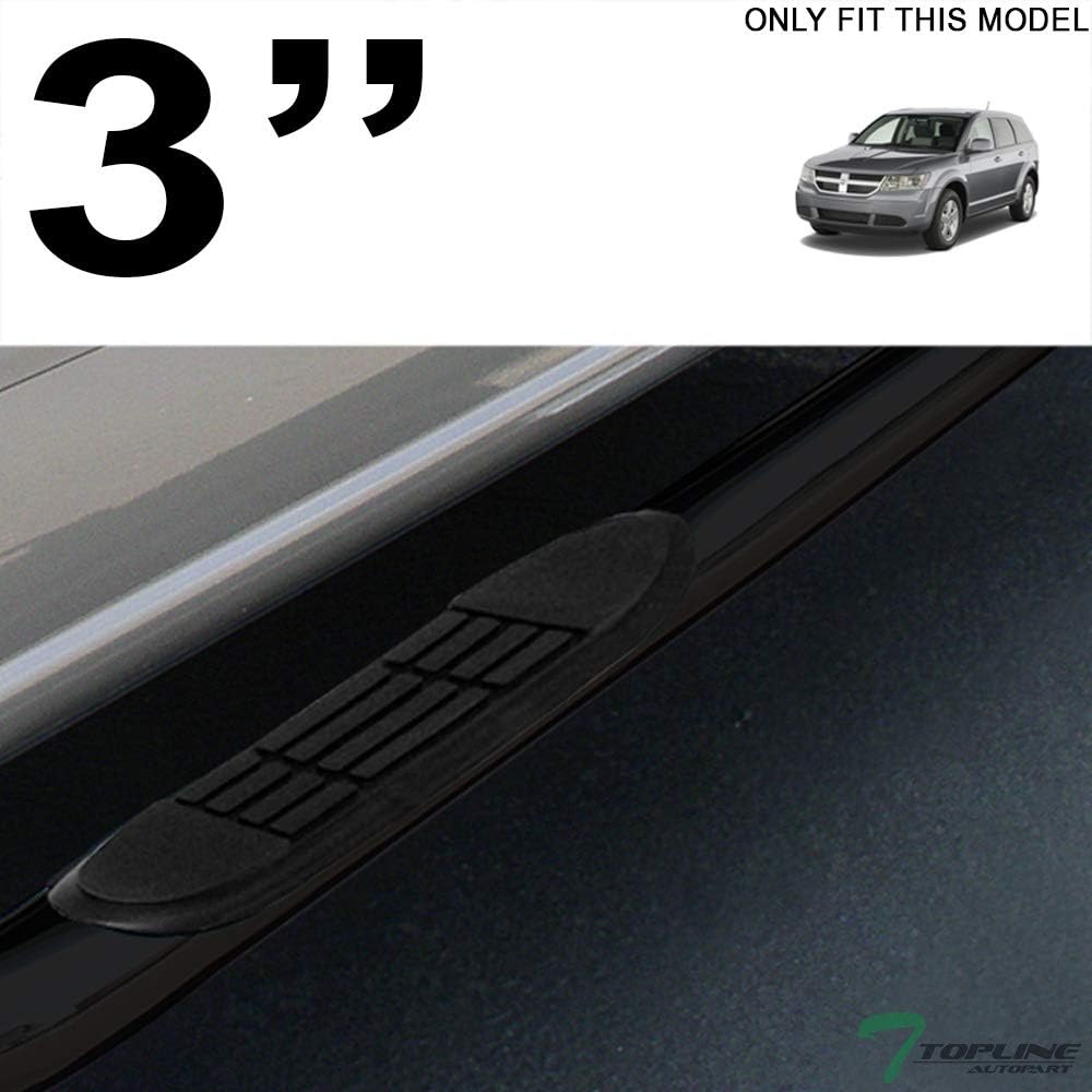 Black Steel Side Step Nerf Bars E72006