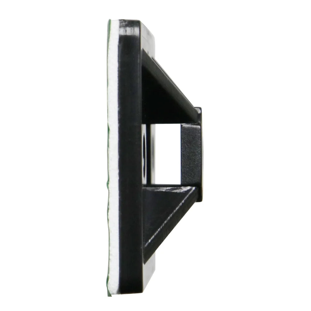 Black Mounting Base for Cable Runs, 100 Pack K75825