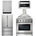 36 Electric Range, Range Hood, Microwave, Refrigerator, Dishwasher I784