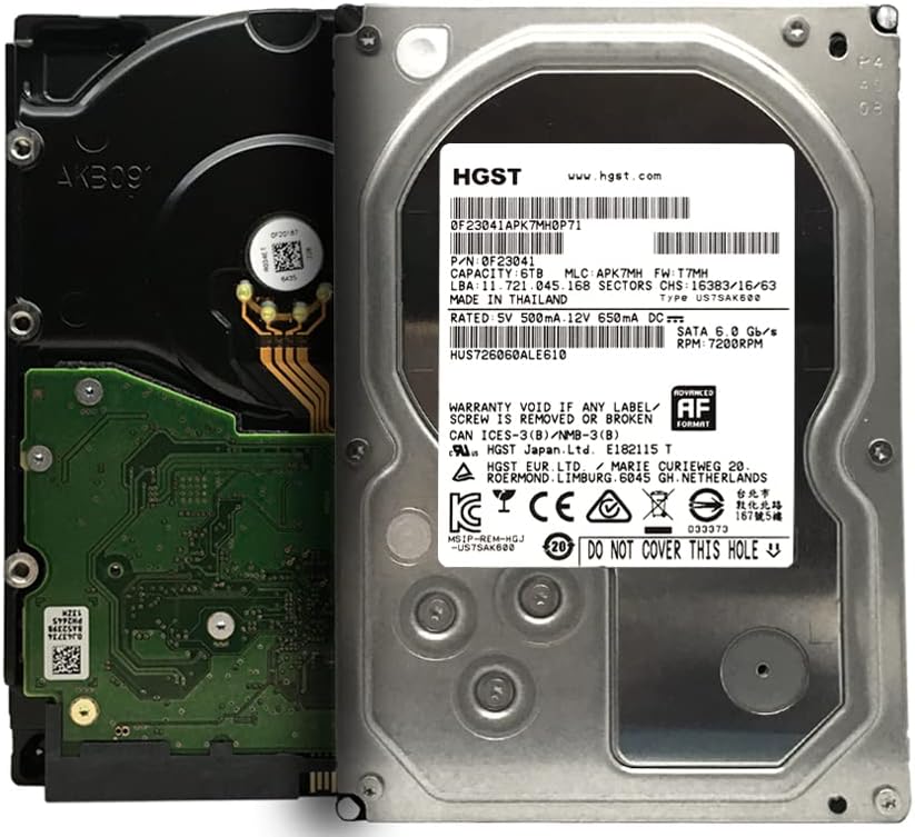 6TB 7200 RPM SATA 6Gb/s 128MB Cache 3.5-Inch Enterprise Hard Drive (Renewed) Pack of 2 W52207