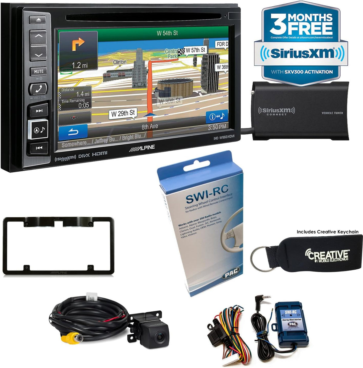 Audio/Navigation System with Backup Camera Bundle M9816