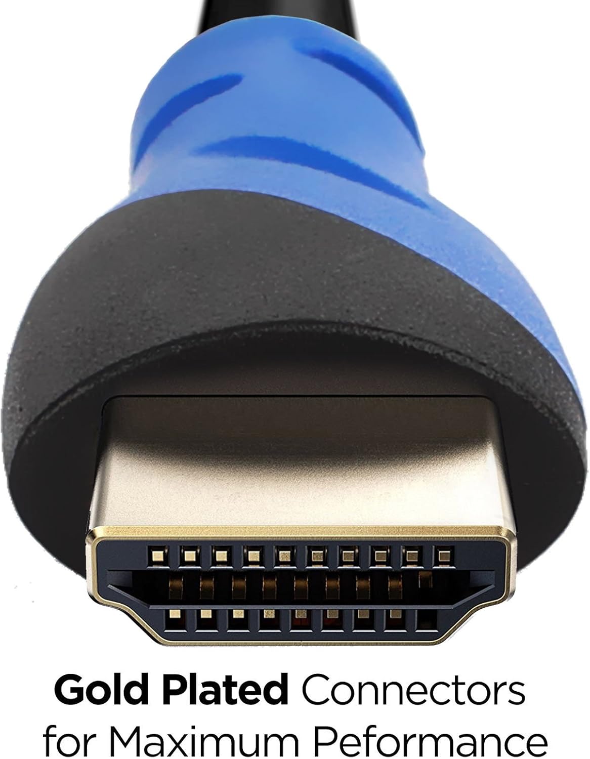 Braided Nylon HDMI Cable with Ferrite Core Blue 100 Feet Pack of 2 A90355