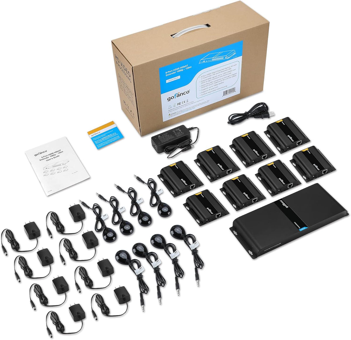 1080p 8port HDMI Extender Splitter over CAT5e / CAT6 V534628