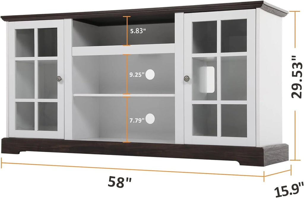 White Fireplace TV Stand T399
