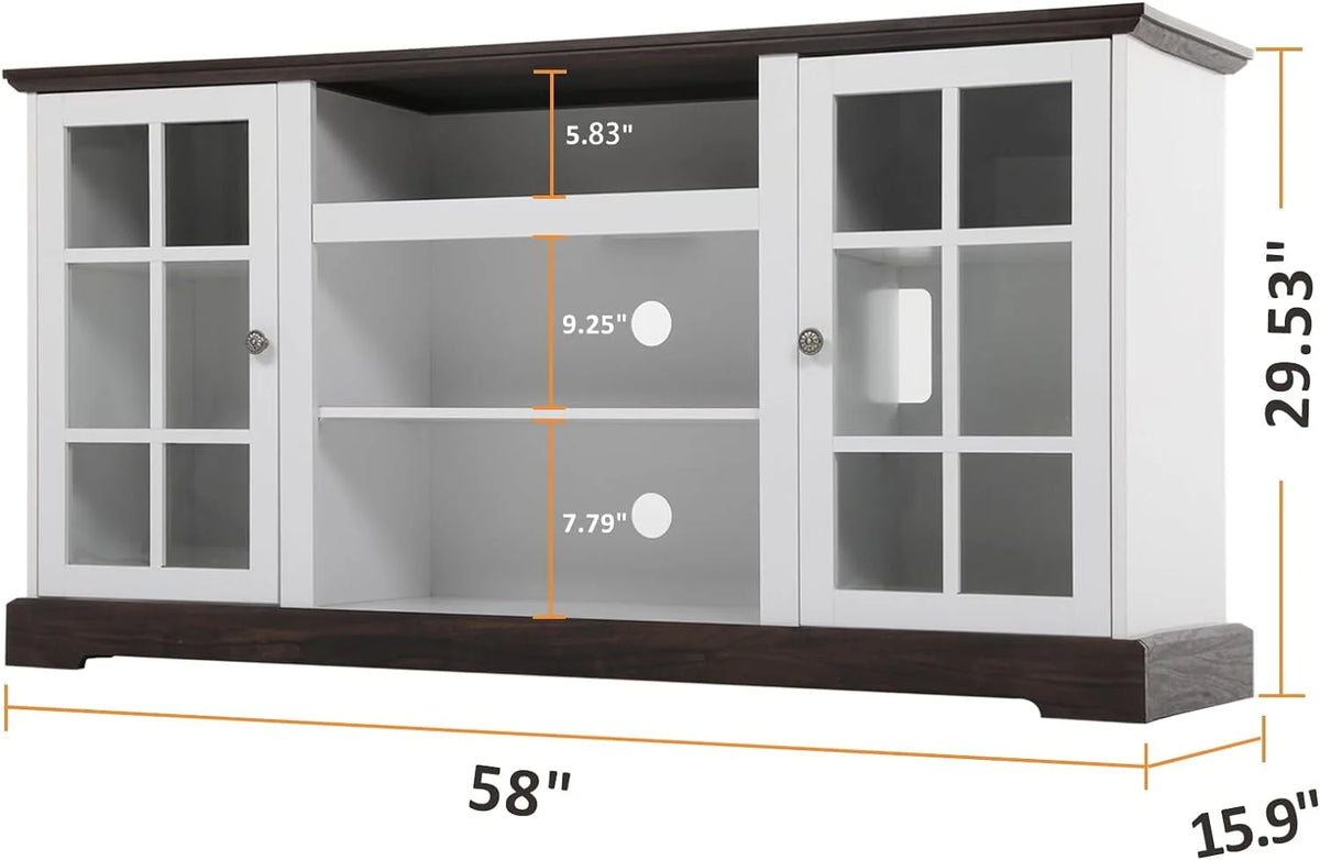 White Fireplace TV Stand T399