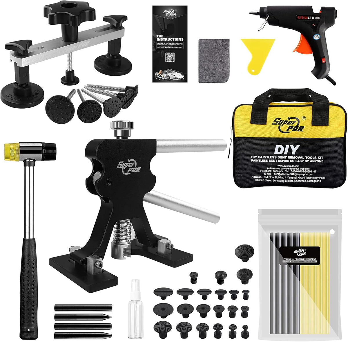 PDR Tools Car Paintless Dent Repair Remover Tool Kit Pack of 2 Y400