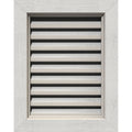 Primed Functional Rough Saw Vertical Gable Vent C620892