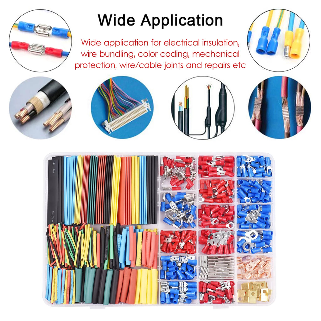 678PCS Terminals & Heat-shrink Tube Kit J24582