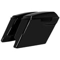 Vivid Black 4 in. Stretched Saddlebags J162