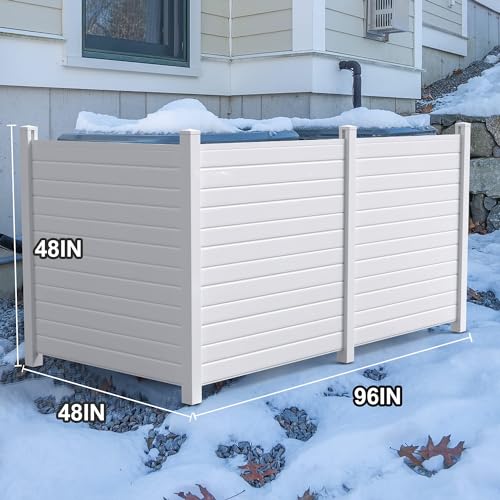 48"W X 48"H Outdoor Freestanding Vinyl Privacy Screen S91741