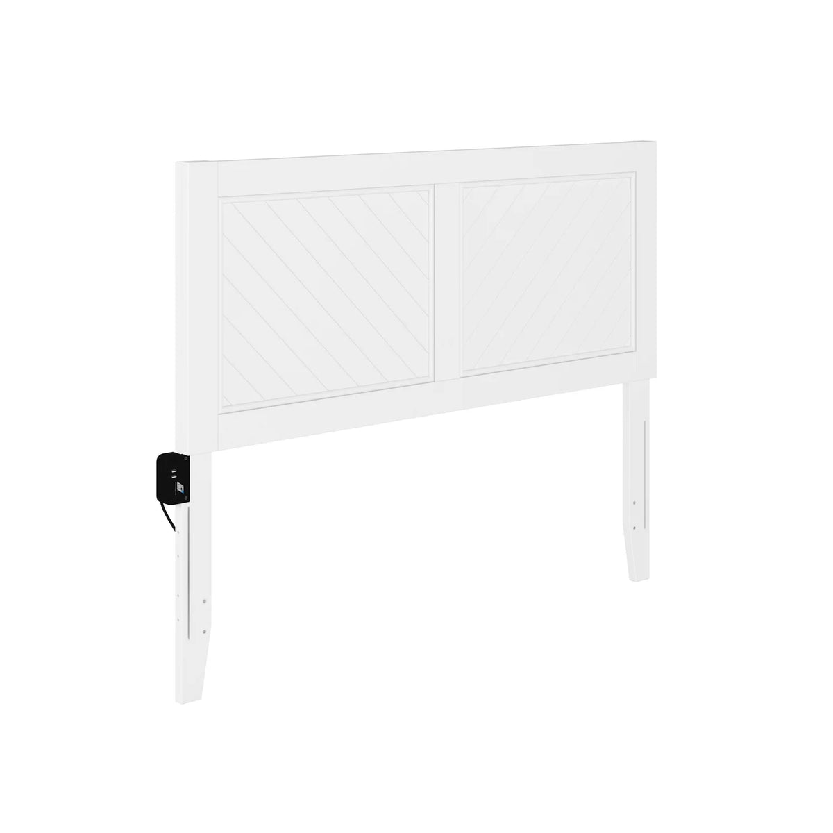 Solid Wood Full Size Headboard in White F811