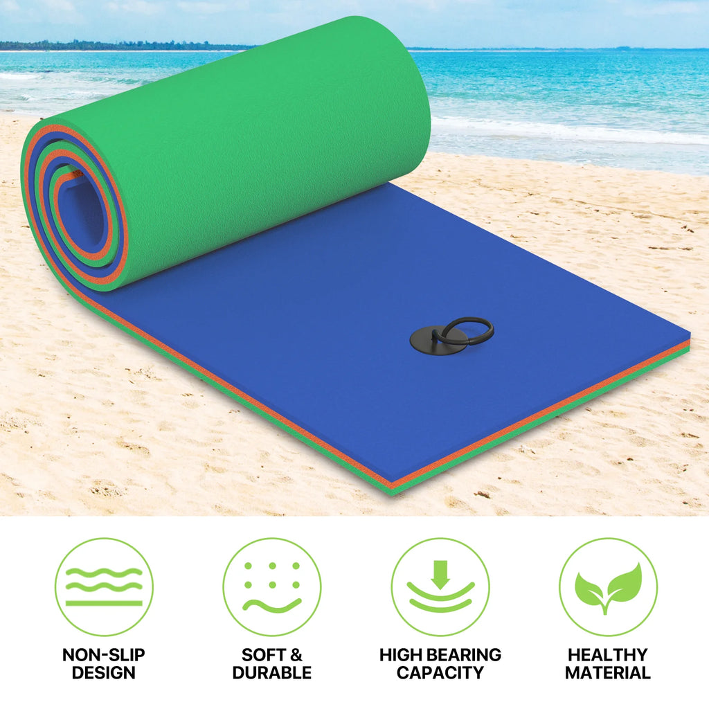 Blue 3-Layer XPE Foam Floating Water Mat U278117