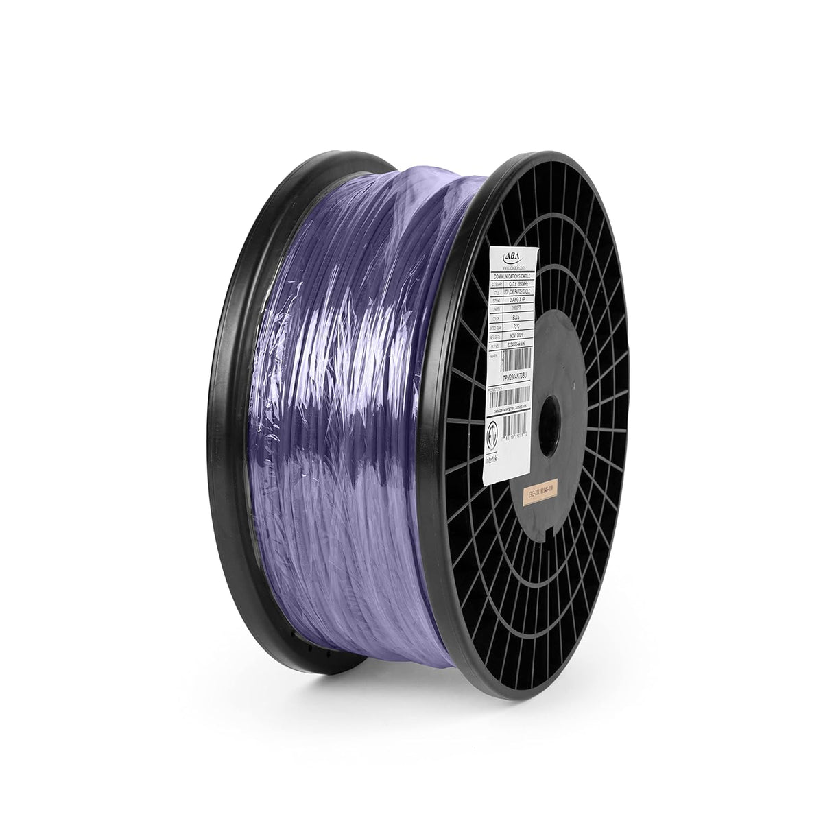 White Ultra Slim Cat6 Ethernet Cable 1000ft Unshielded Twisted Pair Pure Stranded Copper U21048