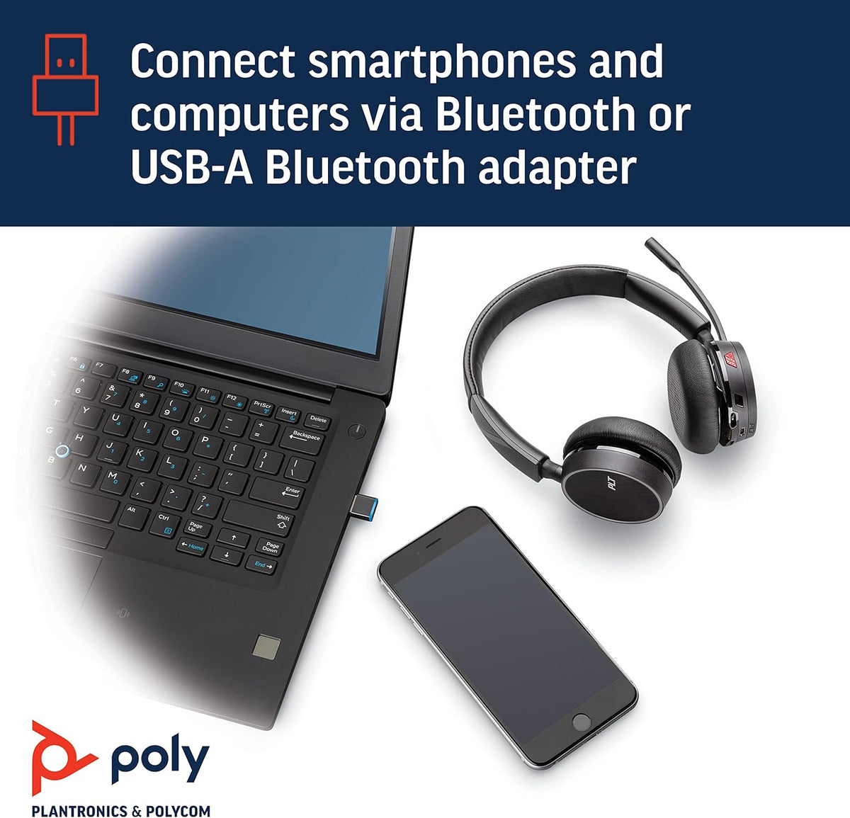 Bluetooth Single-Ear Monaural Headset with Charge Stand O872