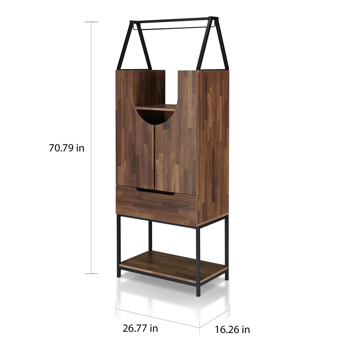 Contemporary Metal Wine Cabinet V478