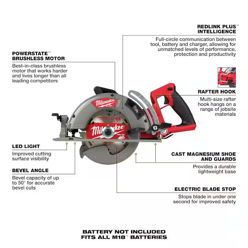 18V Cordless 7-1/4 in. Circular Saw & 12.0Ah Battery H272