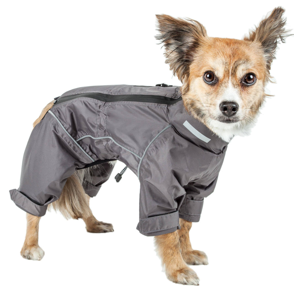 Waterproof Reflective Full Body Dog Coat Jacket Orange Medium U9272