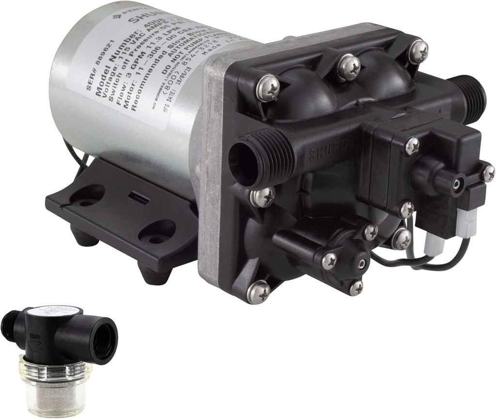 RV Water Pump 3.0 GPM 115V Self-Primer V7218