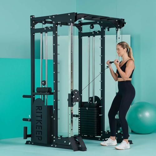 All-in-One Home Gym Equipment with 2200lb Load Capacity and 320lb Weight Stack M1631