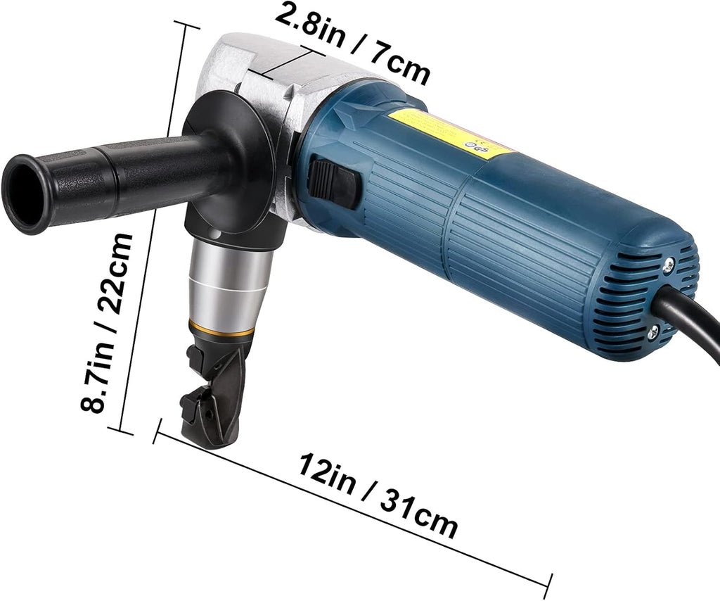 Electric Metal Nibbler 625W 1000RPM 0.16in/4mm 110V with Storage Case D89275