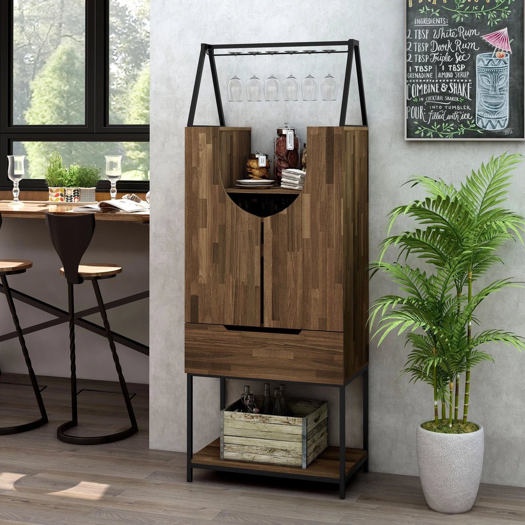 Contemporary Metal Wine Cabinet V478