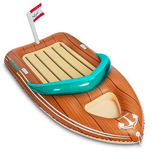 Inflatable Boat Pool Float with Cooler X428