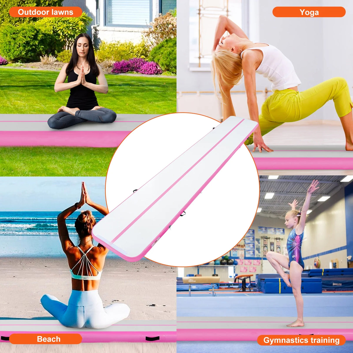 20ft Inflatable Gymnastics Mat with Pump P8872