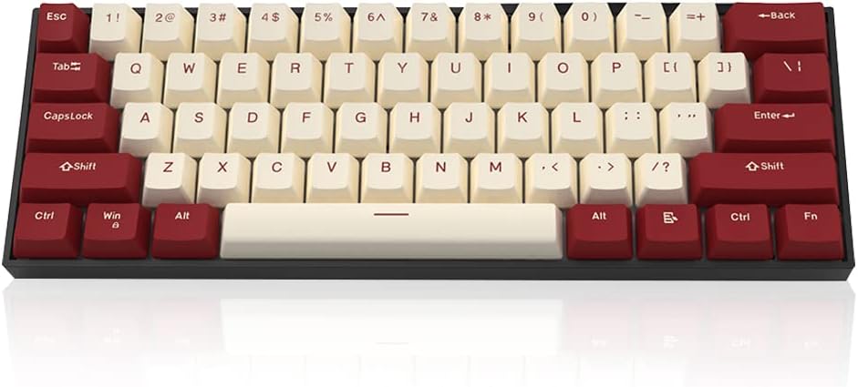White Backlit 60% Mechanical Keyboard with Clicky Blue Switch R850503