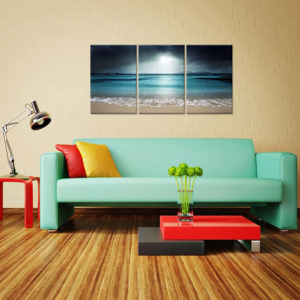 Blue Sea Canvas Wall Art U194