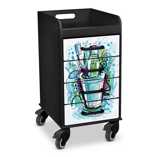 Four Drawer Locking Cart N23760
