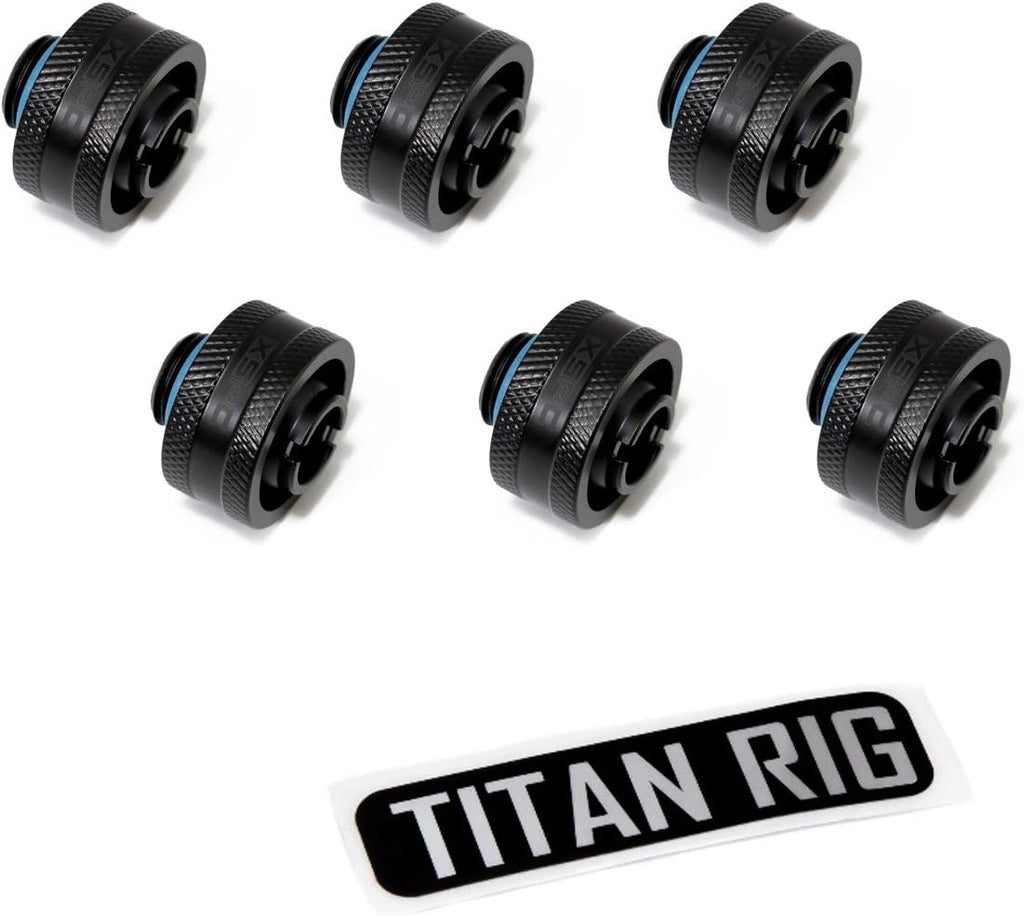 Matte Black Compression Fitting 6-Pack G65370