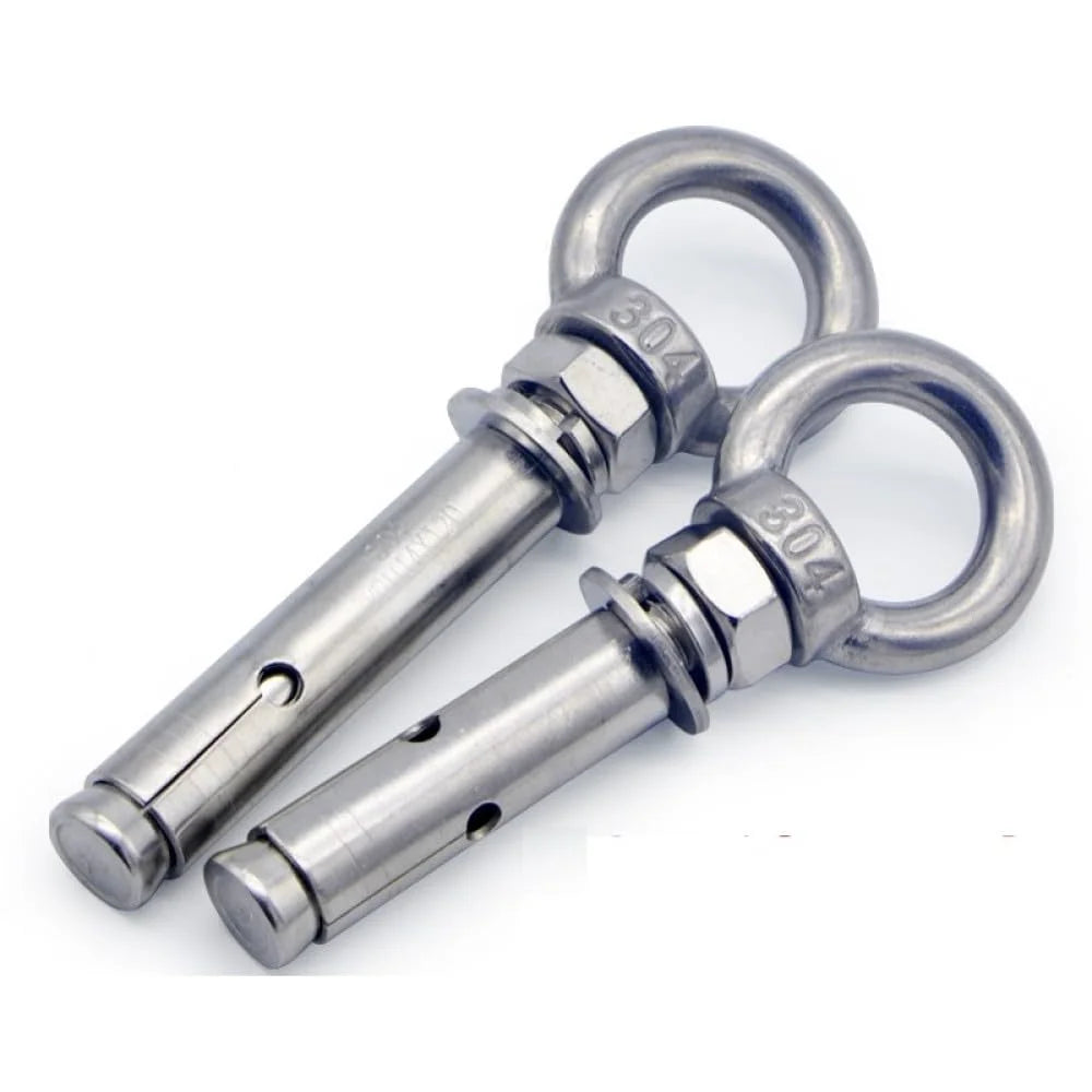 304 Stainless Steel Lifting Eye Bolt M10x80mm 2pcs U60645