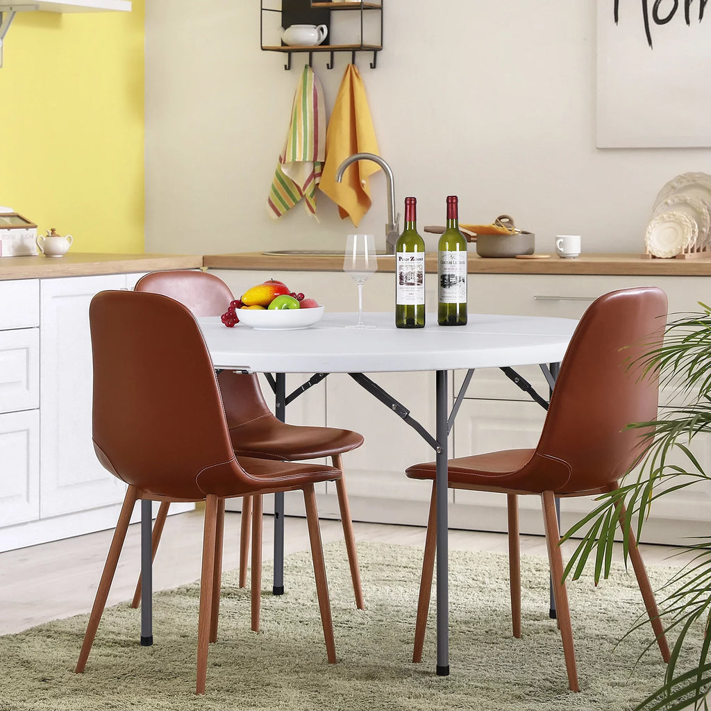 Black Round Foldable Plastic Table U277110