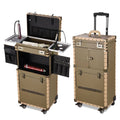 Bronze Pro XL Rolling Makeup Train Case O611