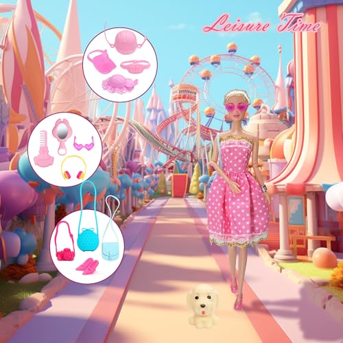 Doll Clothes and Accessories with Princess Gowns Dresses Shoes U35690
