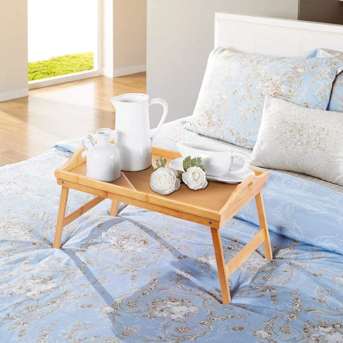 Bamboo Bed Tray with Folding Legs X960
