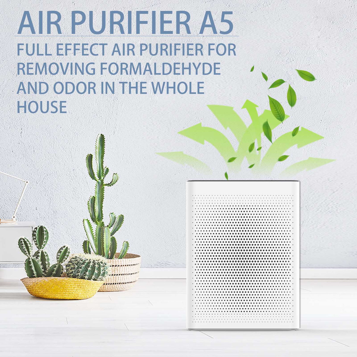 HEPA Air Purifier with Adjustable Fan Speed, Quiet Sleep Mode, 410 sq. ft Coverage, White G3423