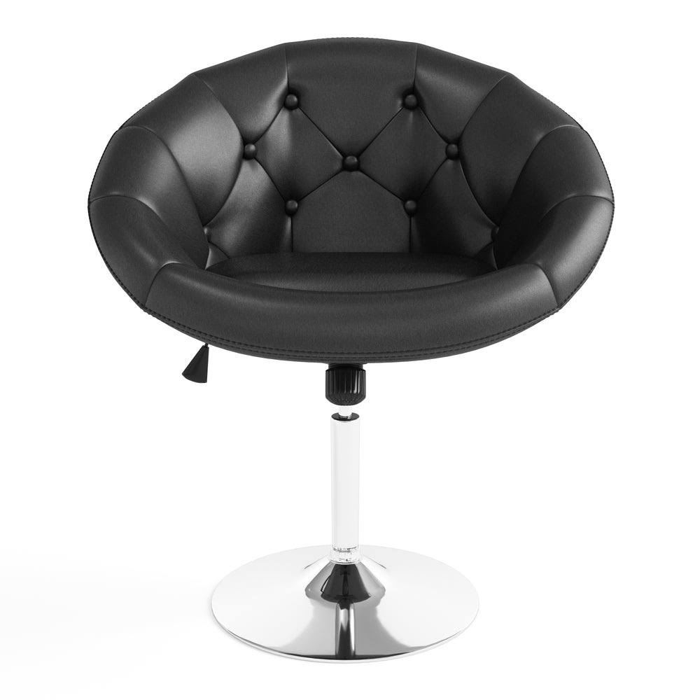 Purple Tufted Tilt Swivel Chair H39138