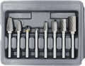 Carbide Burr Set with 1/4'' Shank 8pcs Double Cut Solid Carbide Rotary Burr Set C489