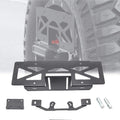 Rear Spare Tire Mount License Plate Relocation Bracket with 3rd Brake Light Mounting Bracket Kit for Jeep Wrangler JL 2018 2019 2020 2021 2022 Pack of 2 I137724