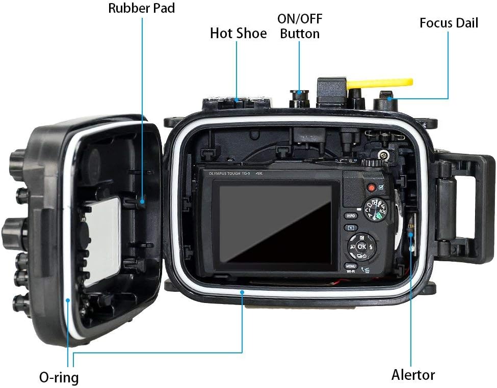 Waterproof Underwater Diving Housing Case for Olympus TG-5 Cameras K512730