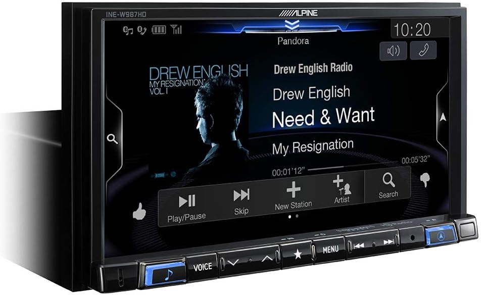 Digital Media Navigation Receiver with Windshield Mount Dashcam S12785