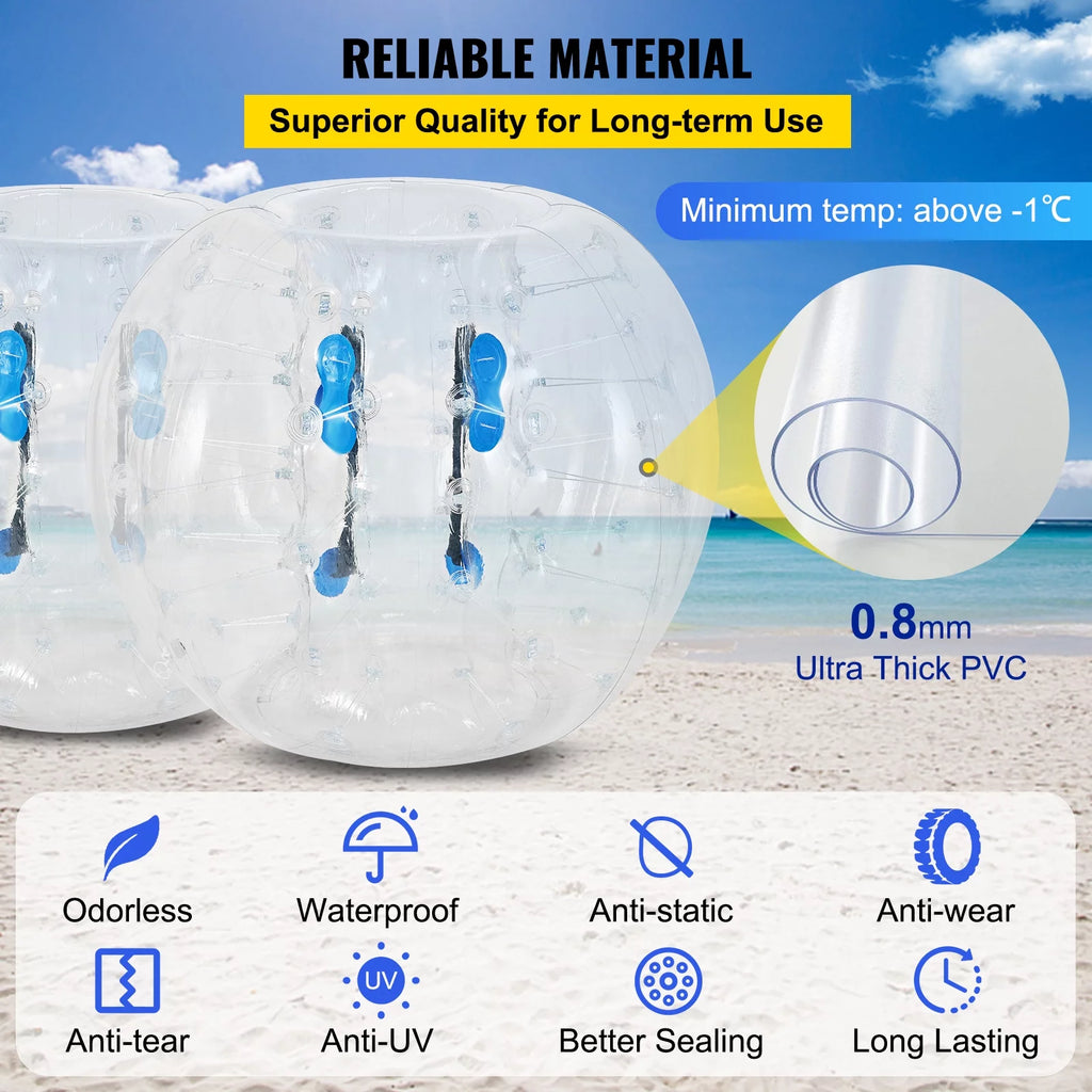 Inflatable Bumper Balls 2 PCS 4ft PVC T6744